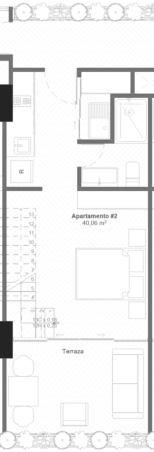 Plano apartamento 502 - Planta 1