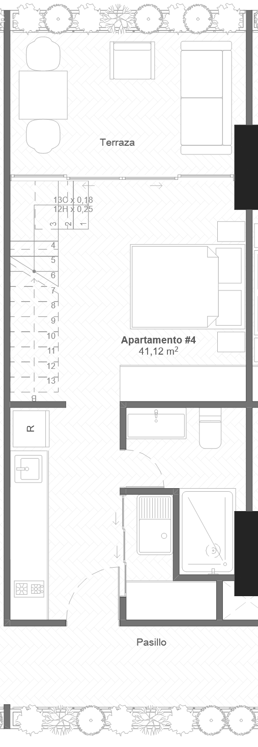Plano apartamento 504 - Planta 1