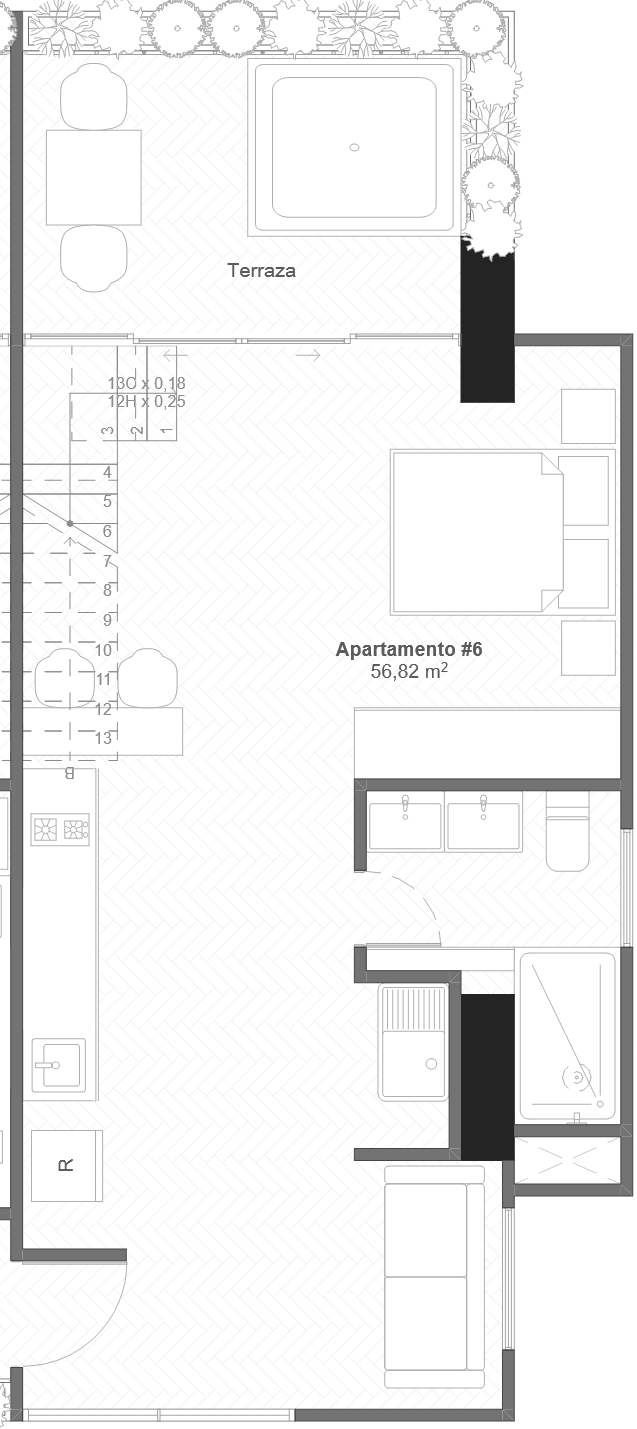 Plano apartamento 506 - Planta 1