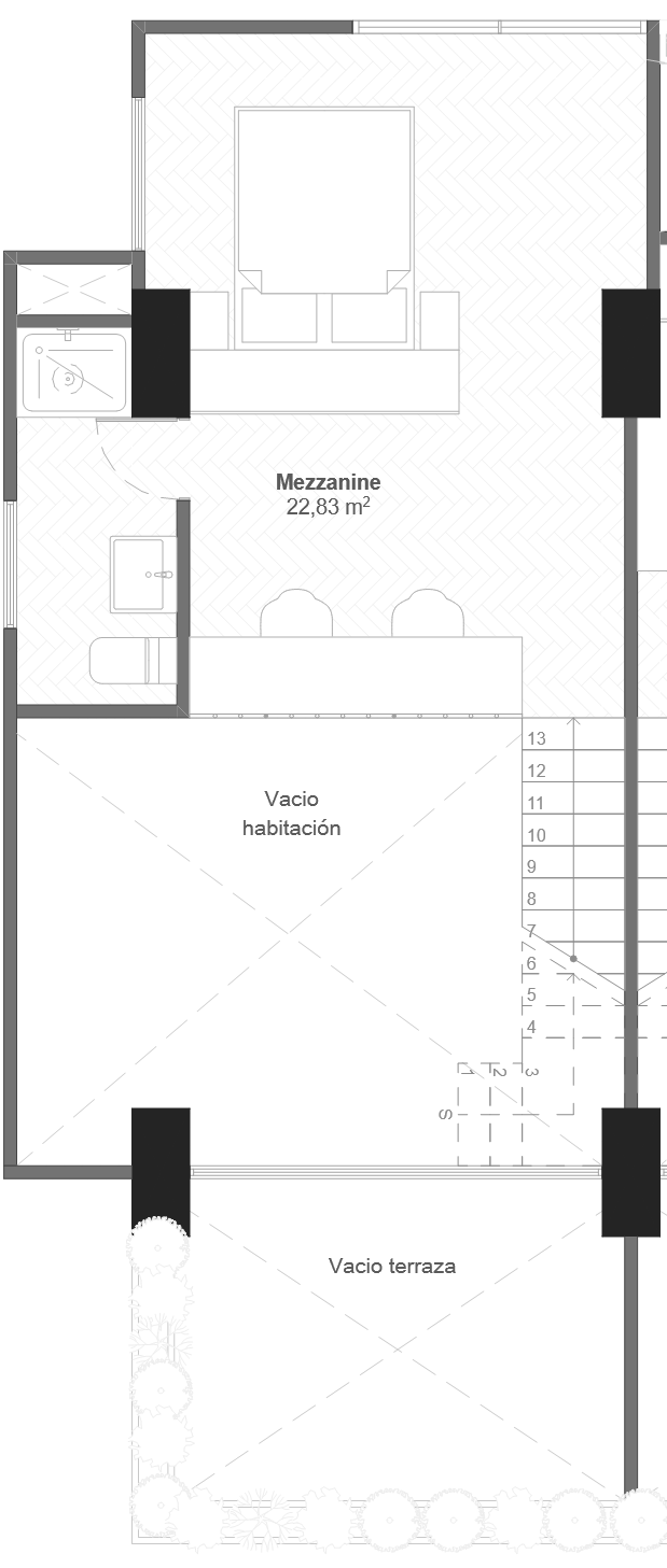 Plano apartamento 501 - Planta 2